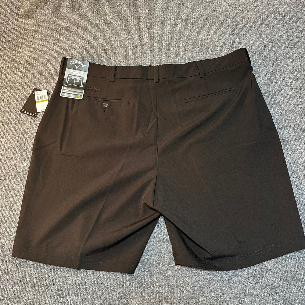 Callaway Mens Opti-Dri Stretch Golf Shorts Black Active Waistband NWT Size 44